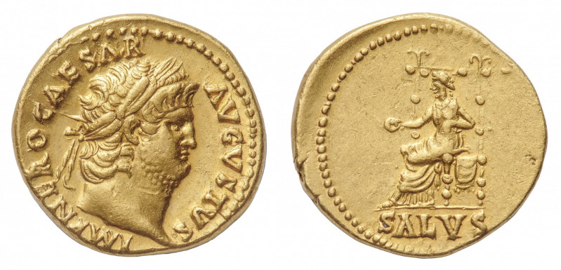 Nero (54-69 AD) - Aureus 66-67 AD - Mint: Rome - Obverse: Laureate head right - ...