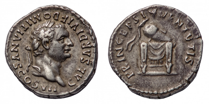 Domitian Caesar (69-81 AD) - Denarius 80-81 AD, struck under Titus - Mint: Rome ...