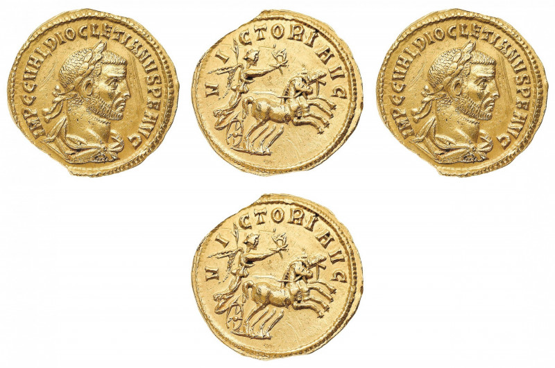 Diocletian (284-305 AD) - Aureus 284-294 AD - Mint: Cyzicus - Obverse: Laureate,...