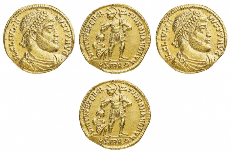 Julian II (361-363 AD) - Solidus 361-363 AD - Mint: Sirmium - Obverse: Pearl-dia...