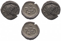 The Ostrogoths
Athalaric (526-534) - 1/4 Siliqua 526-527 struck in the name of Justin (518-527) - Mint: Ravenna - Obverse: Pearl-diademed, draped and...