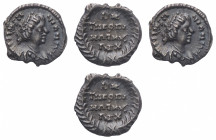 The Ostrogoths
Theodahad (534-536) - 1/4 Siliqua 534-536 struck in the name of Justinian (527-565) - Mint: Rome - Obverse: Pearl-diademed, draped and...
