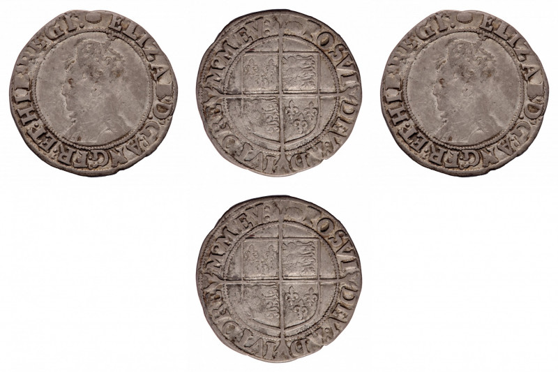 Elizabeth I (1558-1603) - Shilling 6th Issue (1590-1592) - Mint: Tower Mint - Ob...