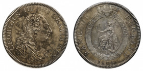 George III (1760-1820) - Bank of England, Proof Dollar of 5 Shillings 1804 - Mint: Soho Mint - Obverse: Laureate bust right - Reverse: Small Britannia...