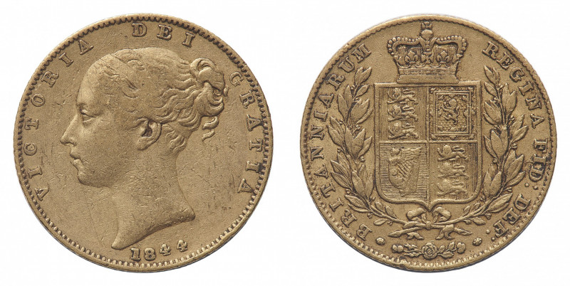 Victoria (1837-1901) - Gold Sovereign 1844, small 44 in date - Mint: London - Ob...