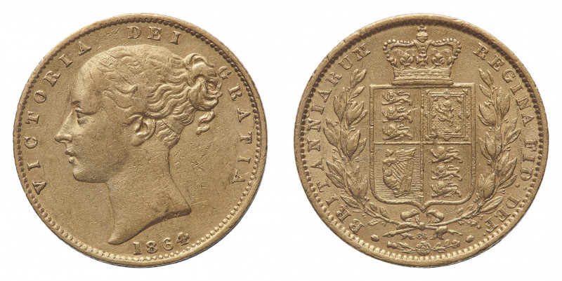 Victoria (1837-1901) - Gold Sovereign 1864, die number 86 - Mint: London - Obver...
