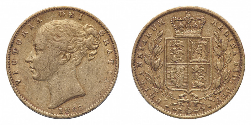 Victoria (1837-1901) - Gold Sovereign 1868, die number 17 - Mint: London - Obver...