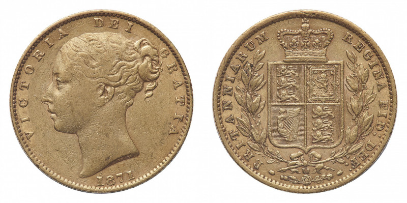 Victoria (1837-1901) - Gold Sovereign 1871, die number 11 - Mint: London - Obver...