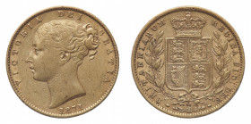 Victoria (1837-1901) - Gold Sovereign 1871, die number 11 - Mint: London - Obverse: Bare head left - Reverse: Crowned shield within wreath - gr. 7,92 ...