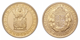 Elizabeth II (1952-) - 500th Anniversary of the Sovereign Gold Proof Set 1989, 2 Pounds to Half Sovereign (3 coins) - Mint: London - Obverse: Queen se...