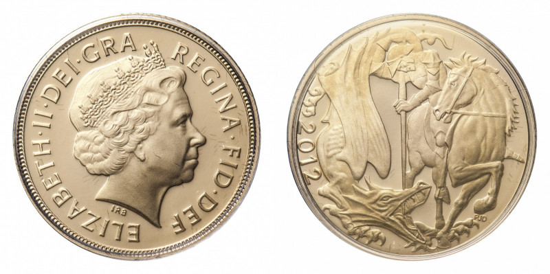 Elizabeth II (1952-) - Proof Sovereign 2012 - Mint: London - Obverse: Crowned he...