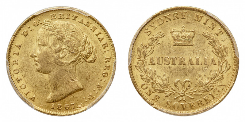 Australia
Victoria (1837-1901) - Gold Sovereign 1867 PCGS MS 61 - Mint: Sydney ...