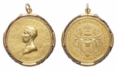 Cambodia
Sisowath I (1904-1927) - Gold Coronation Medal 1906 by P. Lenoir - Obverse: Bare head left - Reverse: Arms - gr. 24,17 - Very rare. Minor sc...