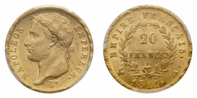 France
Napoleon I (1804-1814) - Gold 20 Francs 1811-A PCGS MS 62 - Mint: Paris - Obverse: Laureate head left - Reverse: Value within wreath, date bel...
