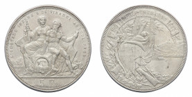 Switzerland
Confederation (1848-) - 5 Francs 1883 Lugano shooting Festival - Mint: Bern - Obverse: Two figures seated on tunnel - Reverse: City view ...