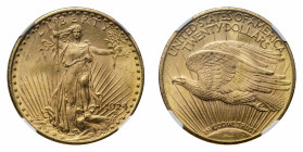 United States of America
Gold 20 Dollars 1924 NGC MS 64 - Mint: Philadelphia - Obverse: Standing Liberty with torch and olive branch - Reverse: Eagle...