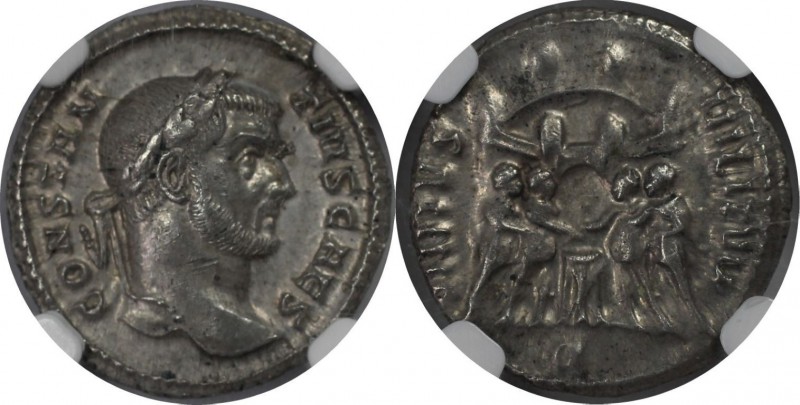 Römische Münzen, MÜNZEN DER RÖMISCHEN KAISERZEIT. Constantius I. Chlorus as Caes...