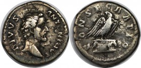 Römische Münzen, MÜNZEN DER RÖMISCHEN KAISERZEIT. Antonius Pius 138-161 n. Chr, AR-Denar. Silber. 3.17 g. Sehr schön
