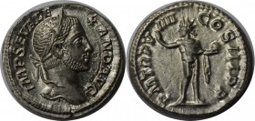 Römische Münzen, MÜNZEN DER RÖMISCHEN KAISERZEIT. Severus Alexander (222-235). AR Denar, Silber. 3.53 g. 19 mm. Stempelglanz