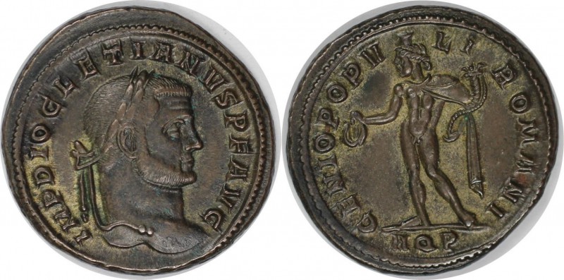Römische Münzen, MÜNZEN DER RÖMISCHEN KAISERZEIT. Diocletian 284-305 n. Chr., Fo...