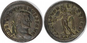 Römische Münzen, MÜNZEN DER RÖMISCHEN KAISERZEIT. Diocletian 284-305 n. Chr., Follis 296 n. Chr., Aquileia. 10.83g. Ric.: 23a. ATHENA Auktion 2/520 vo...