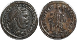 Römische Münzen, MÜNZEN DER RÖMISCHEN KAISERZEIT. Maximinus II Galerius 273-311 n. Chr., Follis 310 n. Chr., Antiochia. 7.76 g. Ric 133a. Auktion Schu...