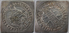 RDR – Habsburg – Österreich, RÖMISCH-DEUTSCHES REICH. Salzburg (Kipa). 1/2 Taler 1593, Silber. Sehr Schön-Vorzüglich