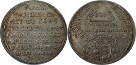 RDR – Habsburg – Österreich, RÖMISCH-DEUTSCHES REICH. 1/4 Taler 1682, Silber. KM 231. Vorzüglich-Stempelglanz