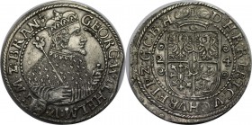 Altdeutsche Münzen und Medaillen, BRANDENBURG IN PREUSSEN. Georg Wilhelm (1619-1640). Ort (1/4 Taler) 1624, Silber. Königsberg Olding:41, Zainende Vor...