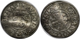 Altdeutsche Münzen und Medaillen, Minden-Bistum. Anton von Schauenburg (1587-1599). 1/24 Taler (Groschen) 1592. Selten. Schön