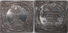 Altdeutsche Münzen und Medaillen, NÜRNBERG. Klippe 1650, Silber. Vorzüglich
