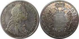 Altdeutsche Münzen und Medaillen, NÜRNBERG. Taler 1760 SS/IMF, Brustbild Kaiser Franz I. / Wappen auf Reichsadler. Im Abschnitt mit Legende: LEGE VIND...