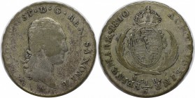 Altdeutsche Münzen und Medaillen, SACHSEN. Friedrich August I. (1806-1827). 1/6 Taler 1810 SGH. Silber. KM #1050. AKS 37. Schön-sehr schön