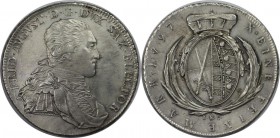 Altdeutsche Münzen und Medaillen, SACHSEN - ALBERTINE. Friedrich August III (1763-1806). Konventionstaler 1797 IEC, Silber. Buck 198d. Slg. Merseburge...