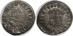 Altdeutsche Münzen und Medaillen, WÜRTTEMBERG - MÖMPELGARD. 3 Kreuzer 1586. Silber. 2.9 g. Vorzüglich