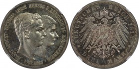 Deutsche Münzen und Medaillen ab 1871, REICHSSILBERMÜNZEN, Braunschweig-Lüneburg, Ernst August (1913-1918). 3 Mark 1915 A, Berlin, Titel ohne Lüneburg...