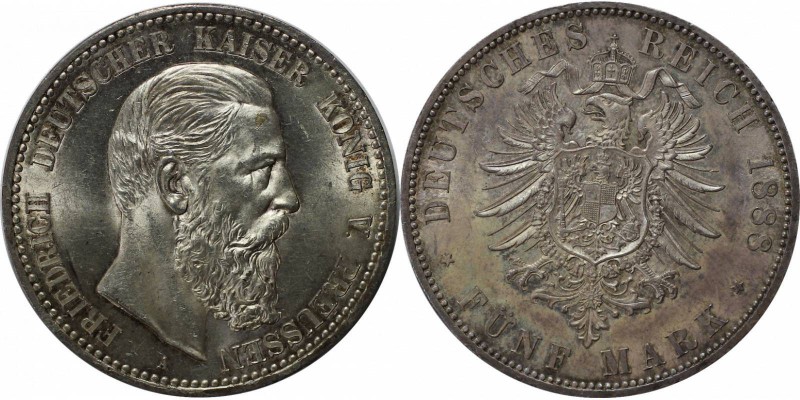 Deutsche Münzen und Medaillen ab 1871, REICHSSILBERMÜNZEN, Preußen, Friedrich II...