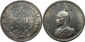 Deutsche Münzen und Medaillen ab 1871, DEUTSCHE KOLONIEN. Deutsch Ostafrika. 1 Rupie 1913 A, Silber. Jaeger 722. Vorzüglich