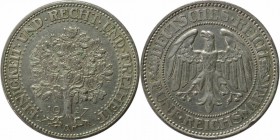 Deutsche Münzen und Medaillen ab 1871, WEIMARER REPUBLIK. Eichbaum. 5 Mark 1927 A, Vs: Reichsadler / Rs: Eichbaum. Silber. KM 56. Jaeger 331. AKS 25. ...