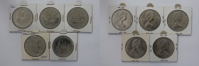 Europäische Münzen und Medaillen, Großbritannien / Vereinigtes Königreich / UK / United Kingdom, Lots und Sammlungen. Isle of Man. 5 x 1 Crown 1979. K...