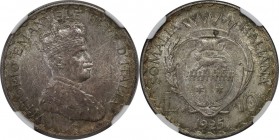 Europäische Münzen und Medaillen, Italien / Italy. Somalia - ital. Kolonie. Vittorio Emanuelle III. 5 Lire 1925 R, Silber. KM 7. NGC MS 64
