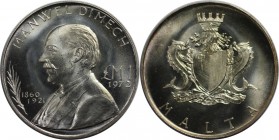 Europäische Münzen und Medaillen, Malta. Manwel Dimech. 1 Pounds 1972, Silber. 0.31 OZ. KM 13. Stempelglanz