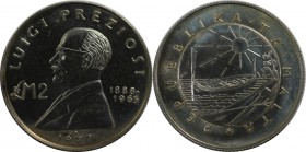 Europäische Münzen und Medaillen, Malta. Luigi Preziosi. 2 Pounds 1977, Silber. 0.33 OZ. KM 46. Stempelglanz