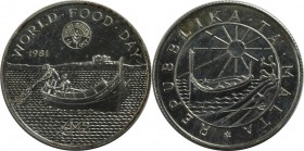 Europäische Münzen und Medaillen, Malta. Serie: F.A.O. - Welternährungstag. 2 Pounds 1981, Silber. 0.33 OZ. KM 52. Stempelglanz
