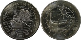 Europäische Münzen und Medaillen, Malta. Serie: F.A.O. - Hummerfischer. 1 Lira 1984, Kupfer-Nickel. KM 63. Stempelglanz
