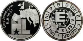 Europäische Münzen und Medaillen, Niederlande / Netherlands. Guten Morgen Europa (Goedemorgen Europe!). Medaille ND, Silber. Polierte Platte