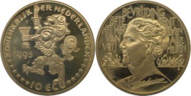 Europäische Münzen und Medaillen, Niederlande / Netherlands. Königin Wilhelmina. 10 Ecu 1995, Kupfer-Nickel. KM X#90. Stempelglanz