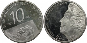 Europäische Münzen und Medaillen, Niederlande / Netherlands. 300. Jahrestag - Tod von Hugo de Groot. 10 Gulden 1995, Silber. 0.80 OZ. KM 220. Polierte...