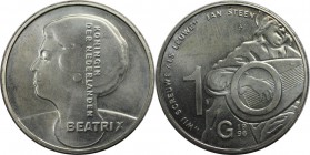 Europäische Münzen und Medaillen, Niederlande / Netherlands. Jan Steen. 10 Gulden 1996, Silber. 0.80 OZ. KM 223. Stempelglanz