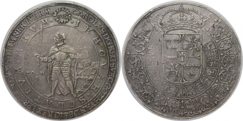 Europäische Münzen und Medaillen, Schweden / Sweden. Karl IX (1604-11). 20 Mark ...